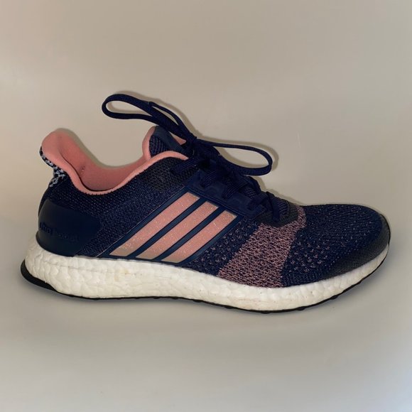adidas Shoes - Adidas Ultra Boost Running Shoes, Glow Pink & Navy